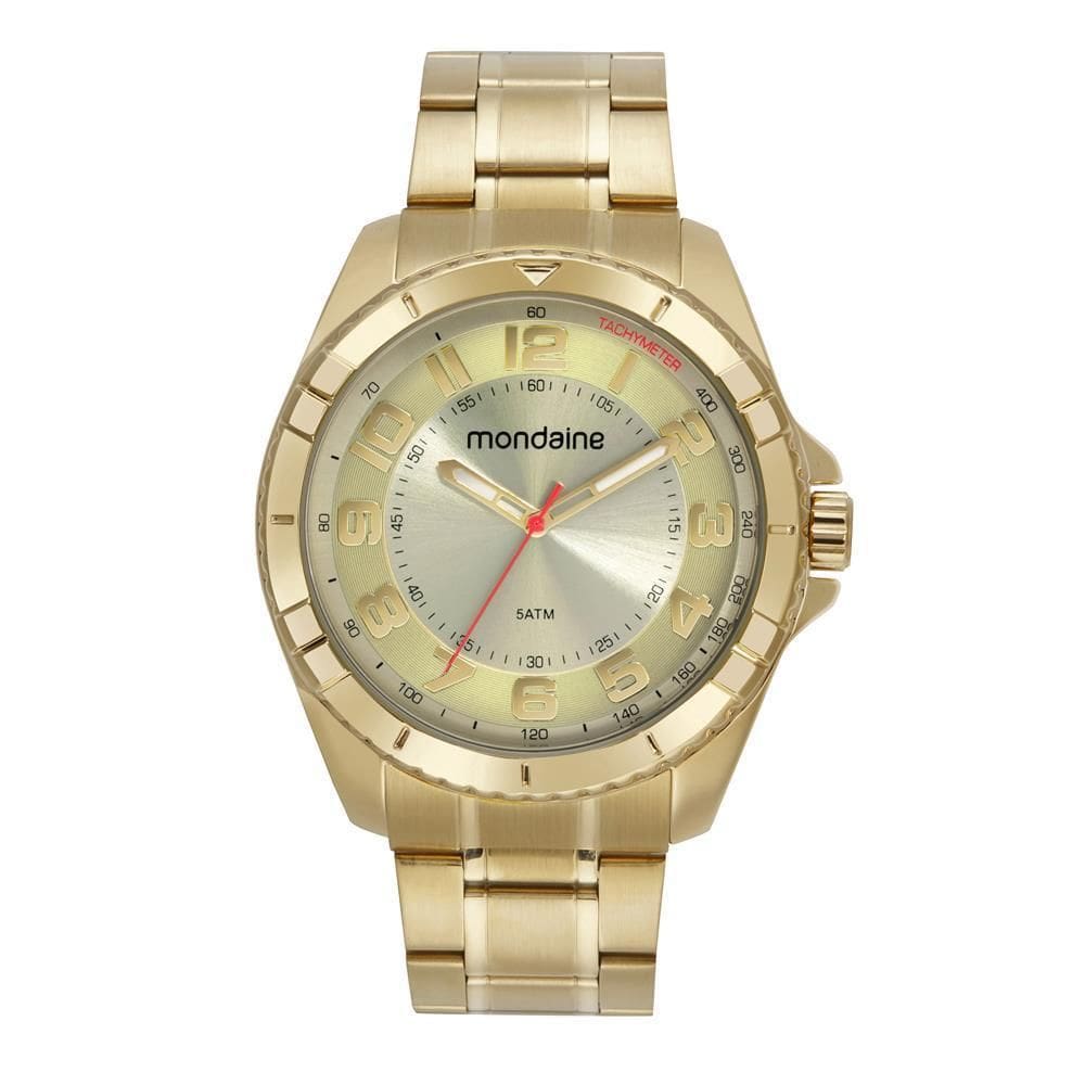 Relogio Mondaine Masculino Ref: 32638Gpmvde4 Casual Dourado