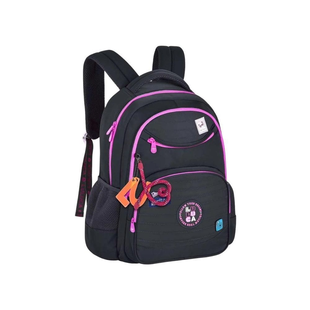 Mochila Costas Luluca Escolar Passeio Meninas Juvenil Preta