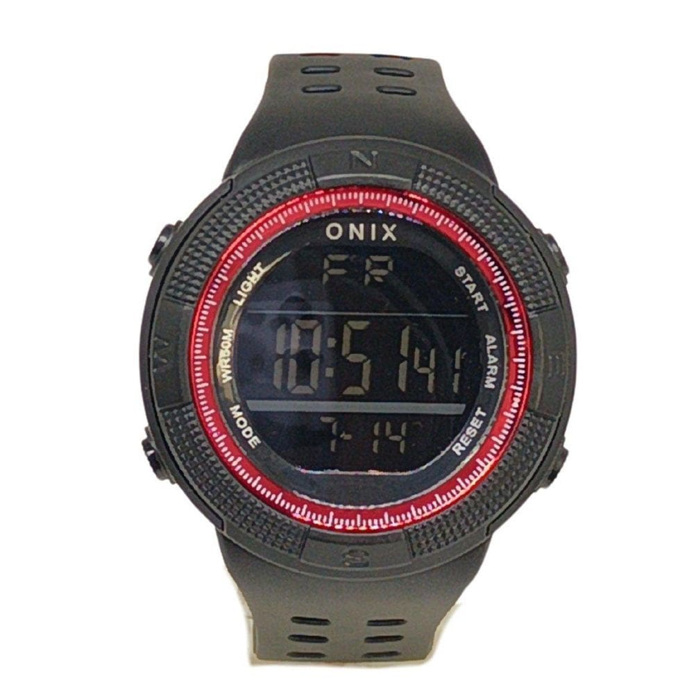 Relógio Masculino Onix Digital It-396H0183 Preto E Vermelho