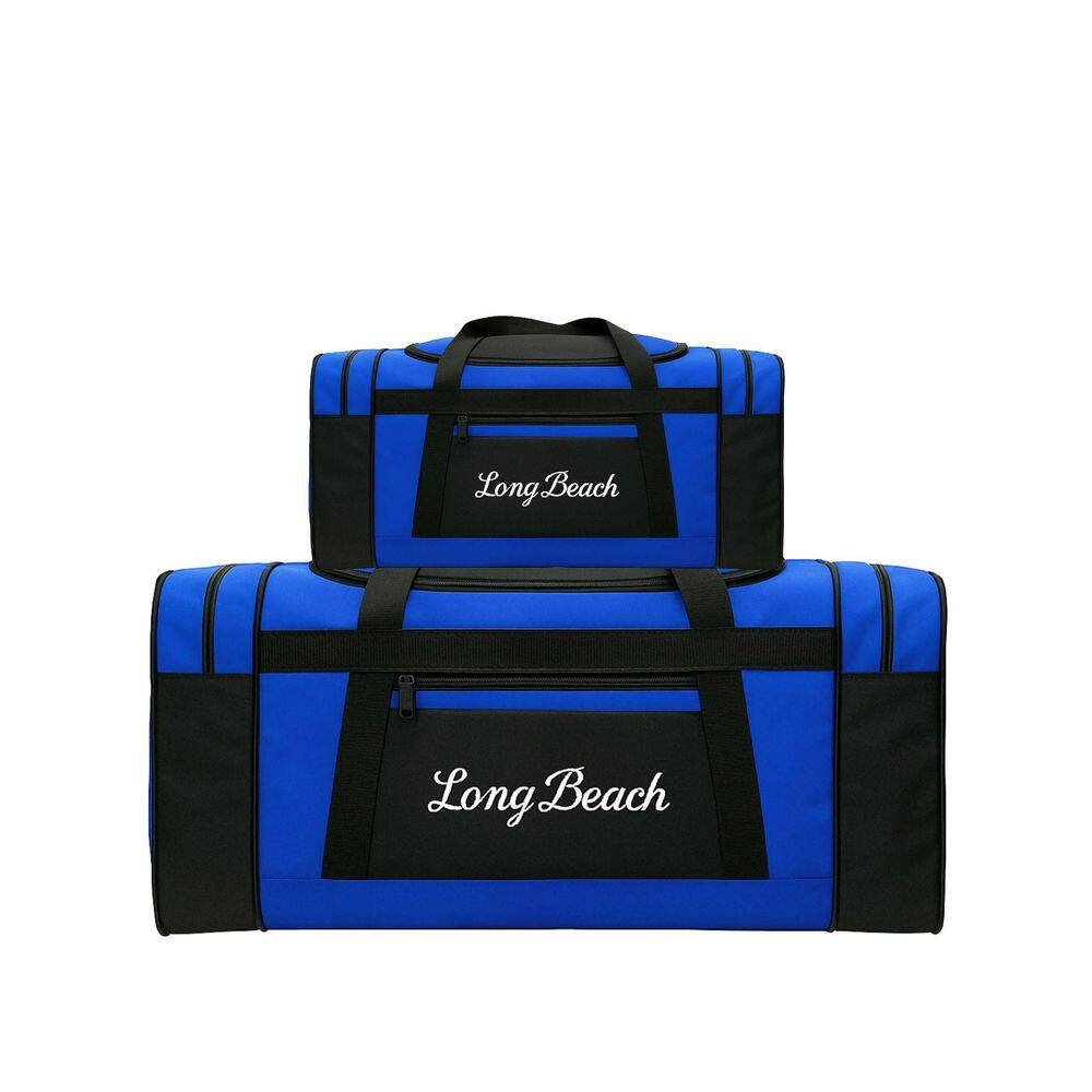 Kit 2 Bolsas Sacolas De Viagem Esportiva P E G - Azul