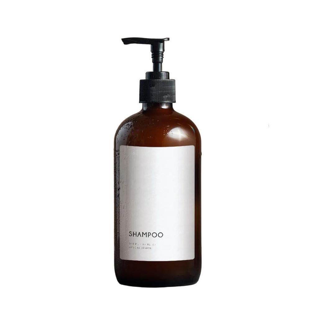 Frasco Âmbar Minimal Shampoo - 500Ml Branco