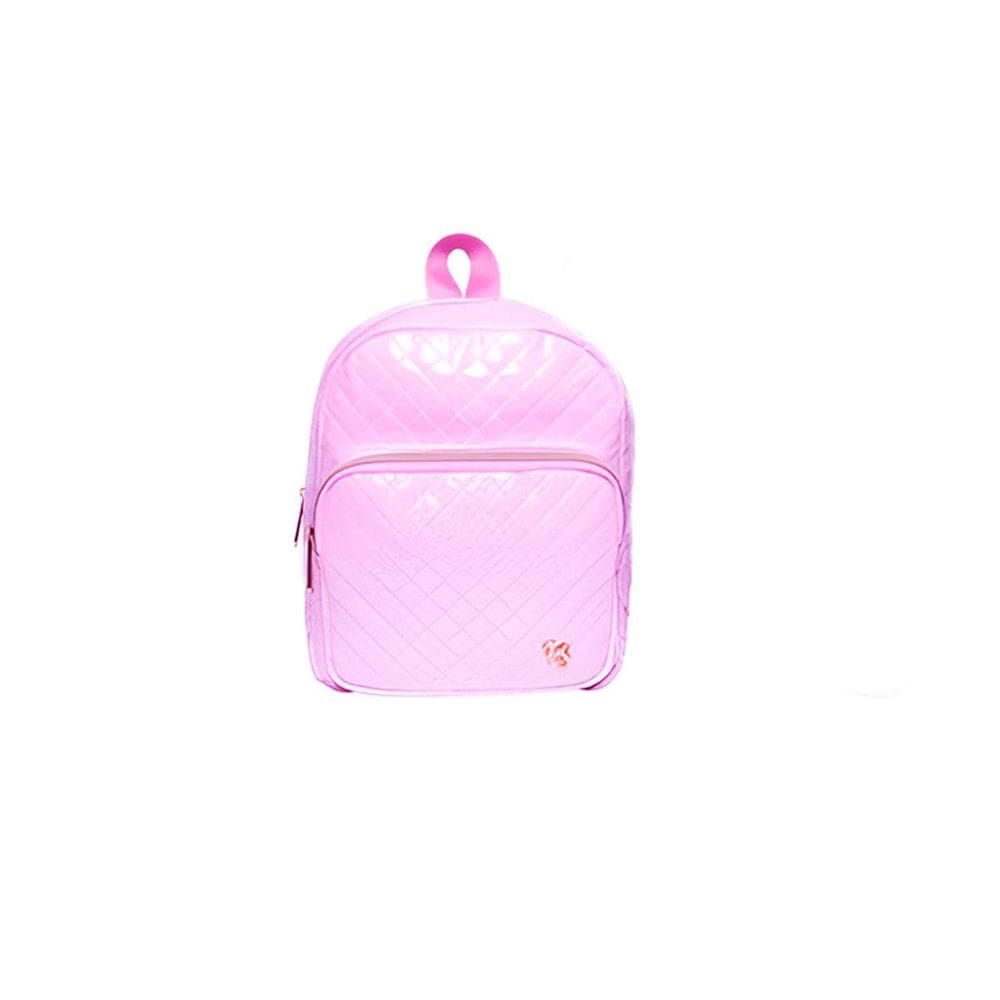 Mochila De Costas Feminina Brilhosa Glitter Passeio Cor:Rosa