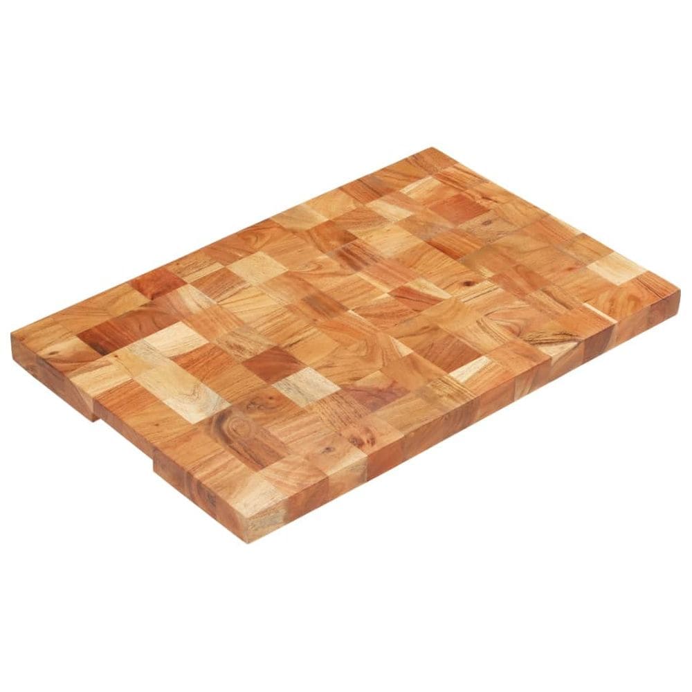 Tábua de cortar vidaXL Hackblock Acacia Solid Wood 60x40x3.8cm