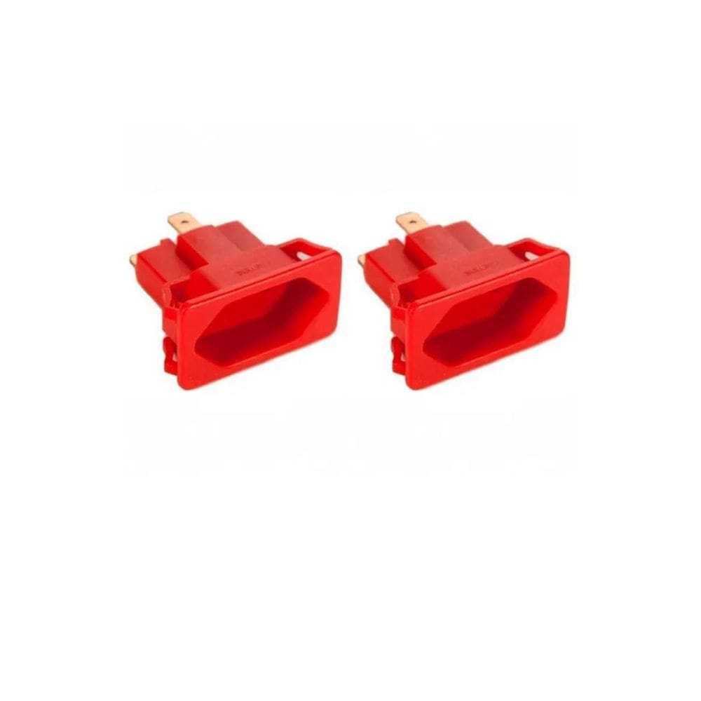 02 Tomada Margirius De Cx.Embutir Padrão Weg 10/20A Vermelho