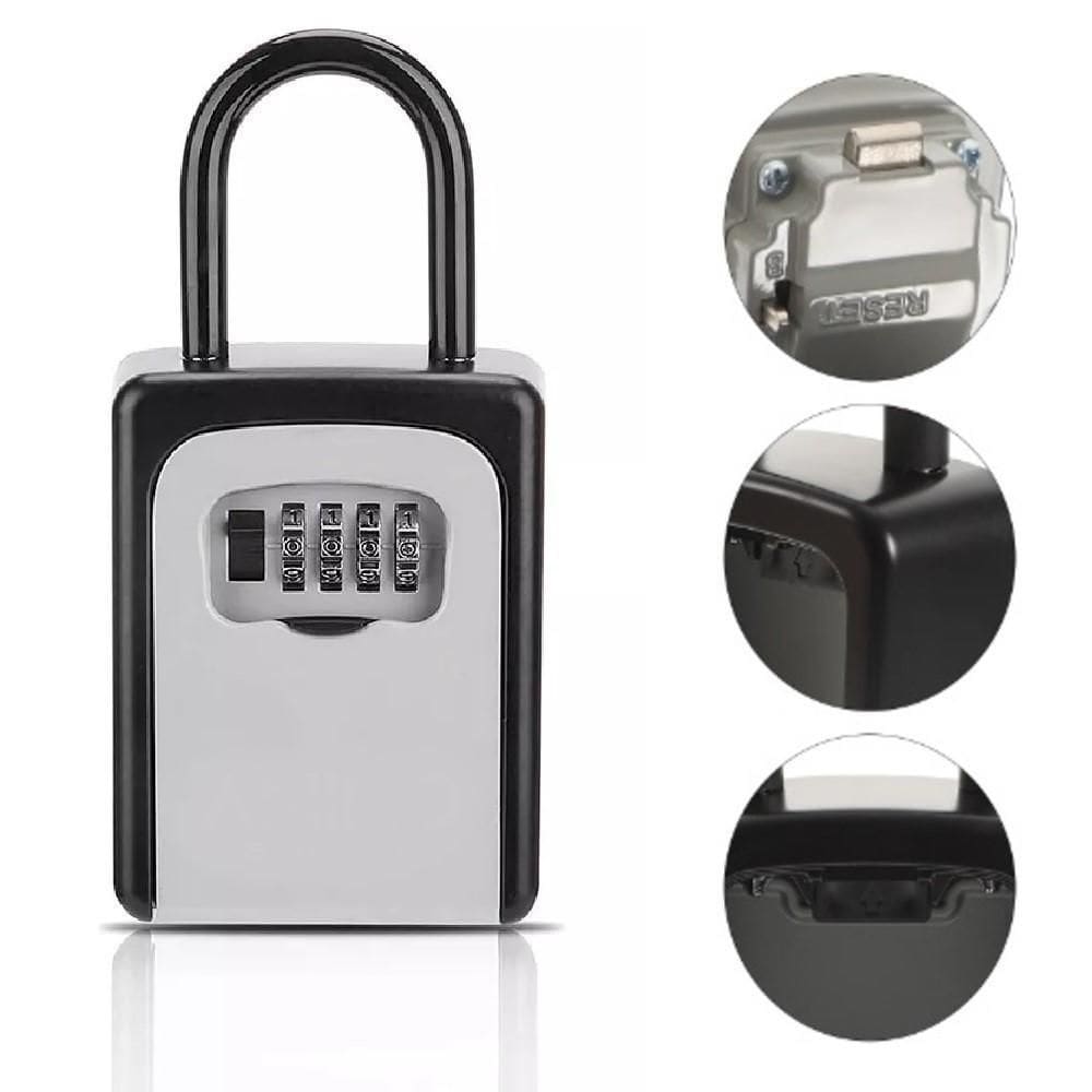 Cadeado Porta Chaves Cofre Multiuso Guarda Senha Caixa