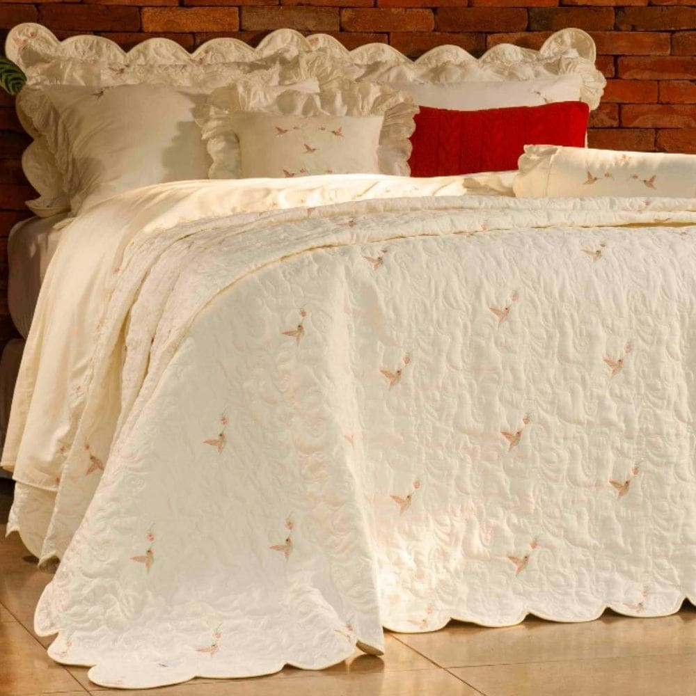 Jogo Cobre Leito Queen Size Yasmin 400 Fios Algodão Egípcio