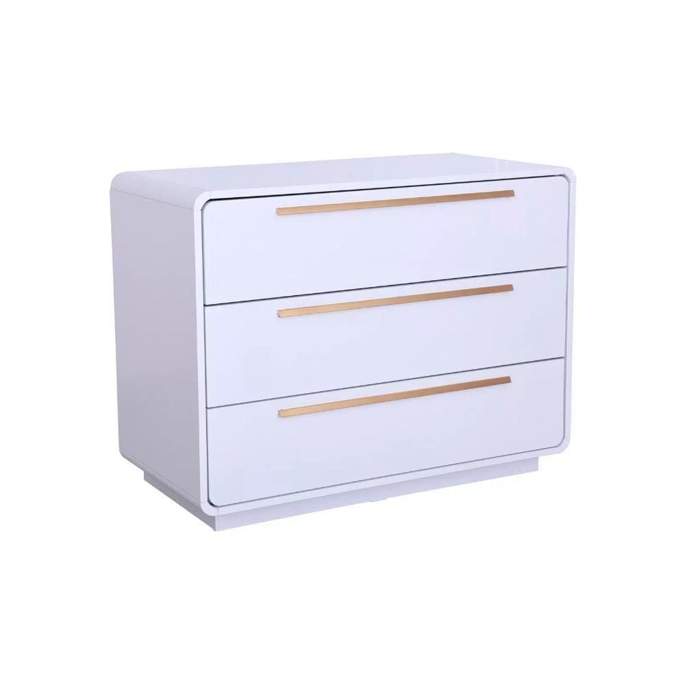 Cômoda Infantil Canto Redondo Coleção Wave Divicar Branco