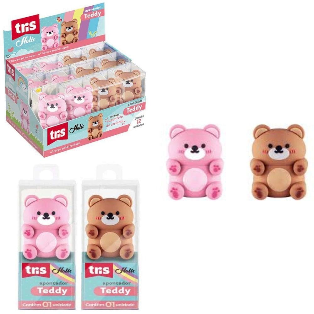 Apontador Holic Ursinho Teddy - - Tris
