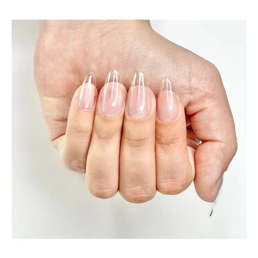 100 Unhas Postiças Inteiras Transparente Tips