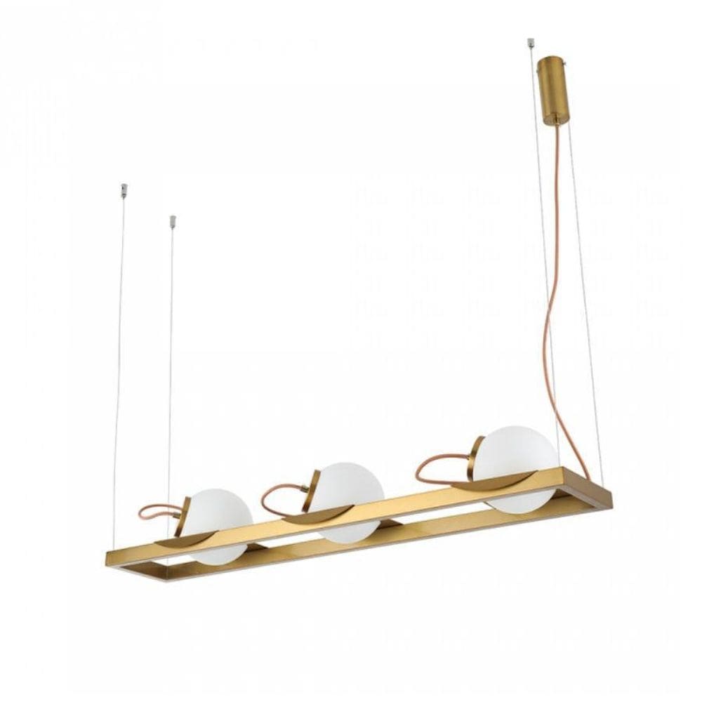 Pendente Nordecor Baya 3-E27 - Dourado 2247