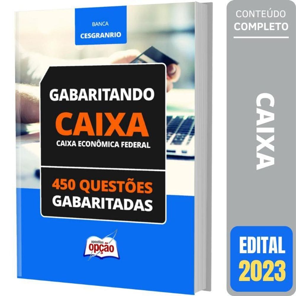 Caderno de Testes Caixa - 450 Questões | Ed. Oficial