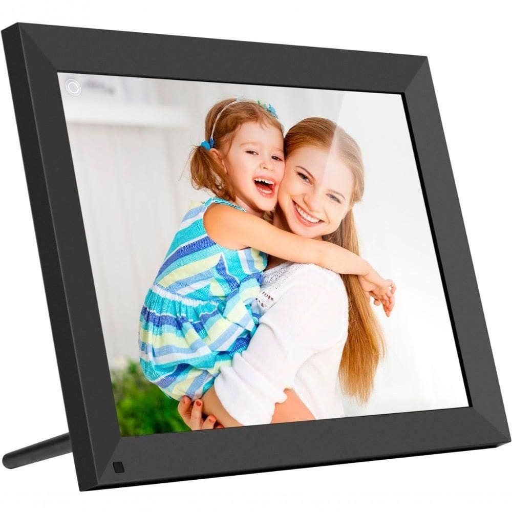 Porta De Retrato Digital Aluratek 15 ”touchscreen Lcd Wi-fi - Preto-aws215f