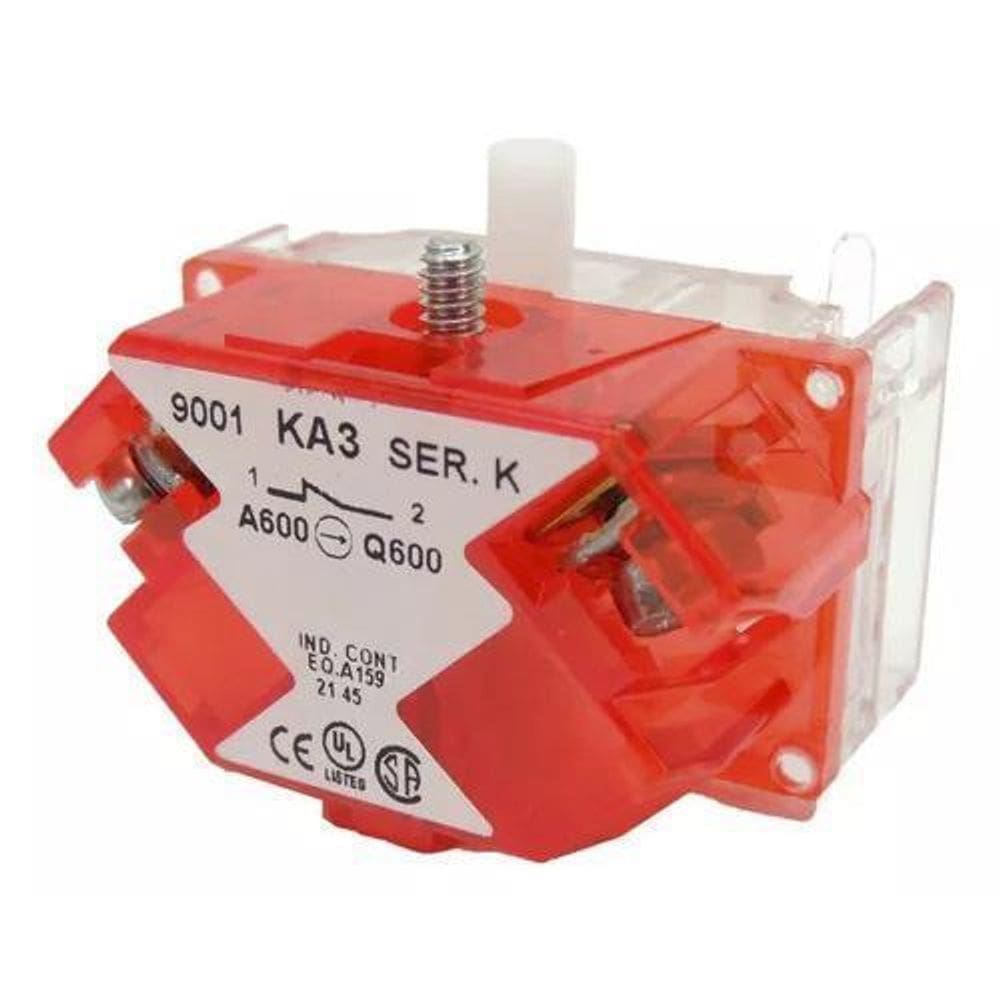 Bloco de Contato 1NF Schneider 9001KA3 Harmony SPST 120-600V