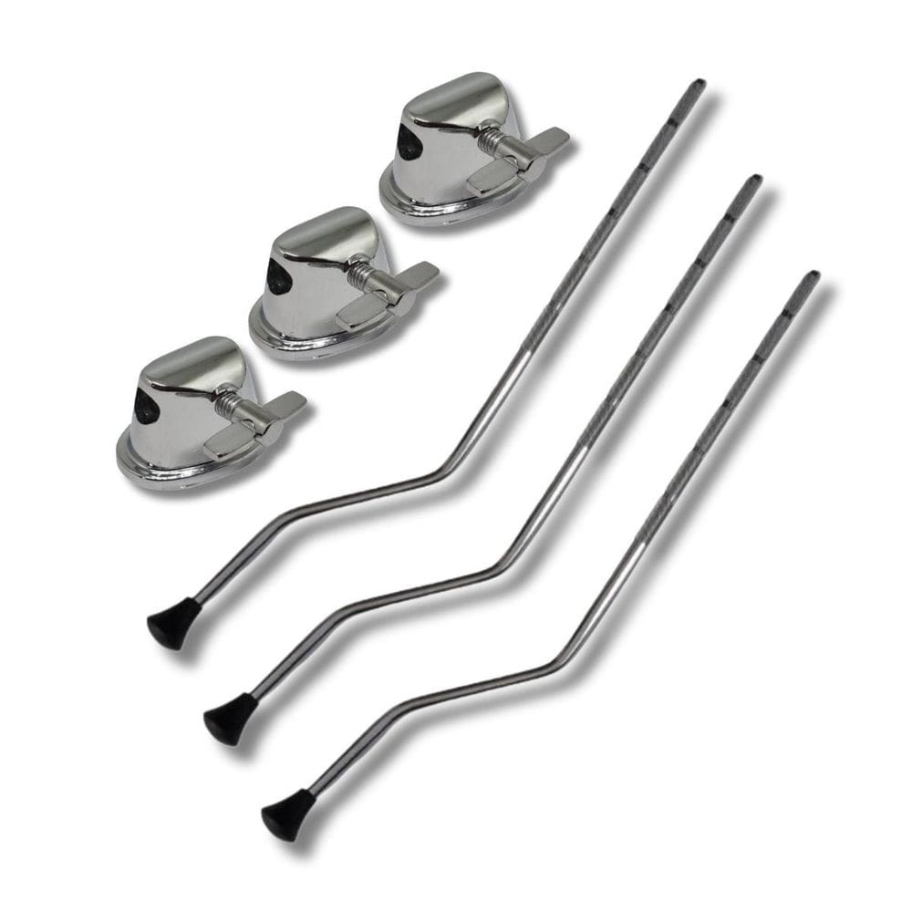 Kit Pé De Surdo 3 Peças 10Mm 47Cm + 3 Canoa Pé De Surdo 8.2