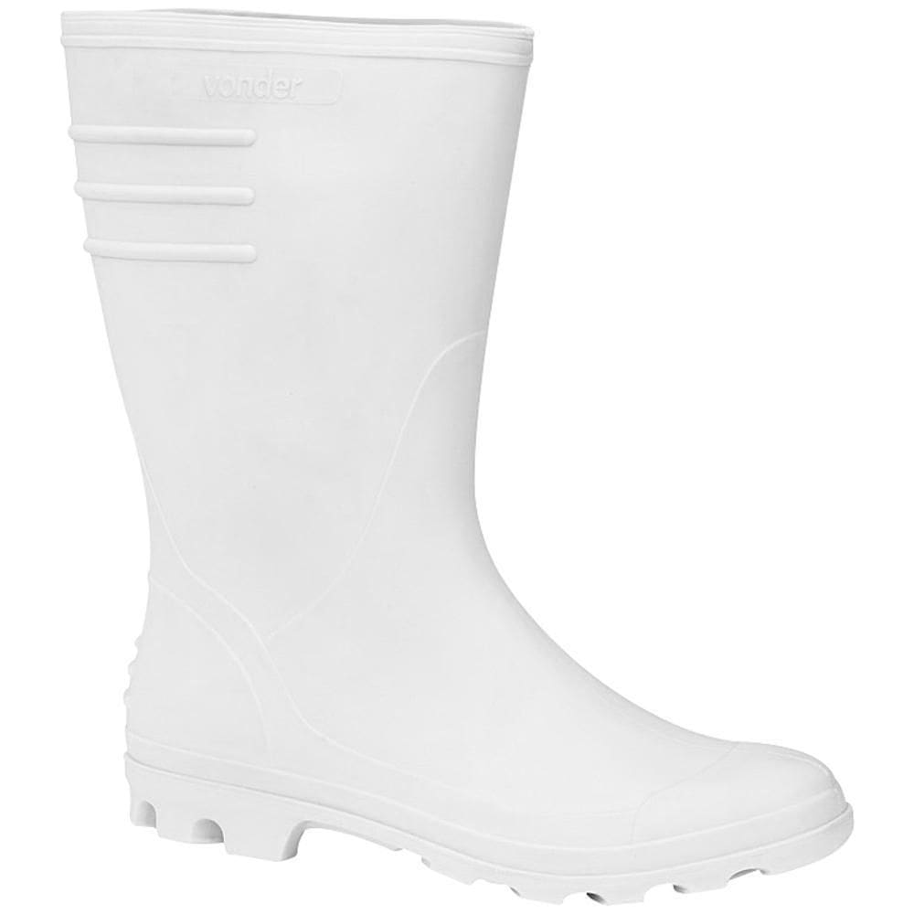 Bota Pvc Vonder Branca Com Forro 40