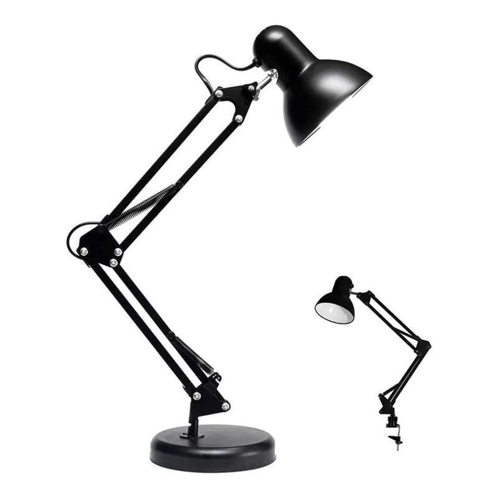 Luminaria Articulado Com Garra E Base Para Escritório