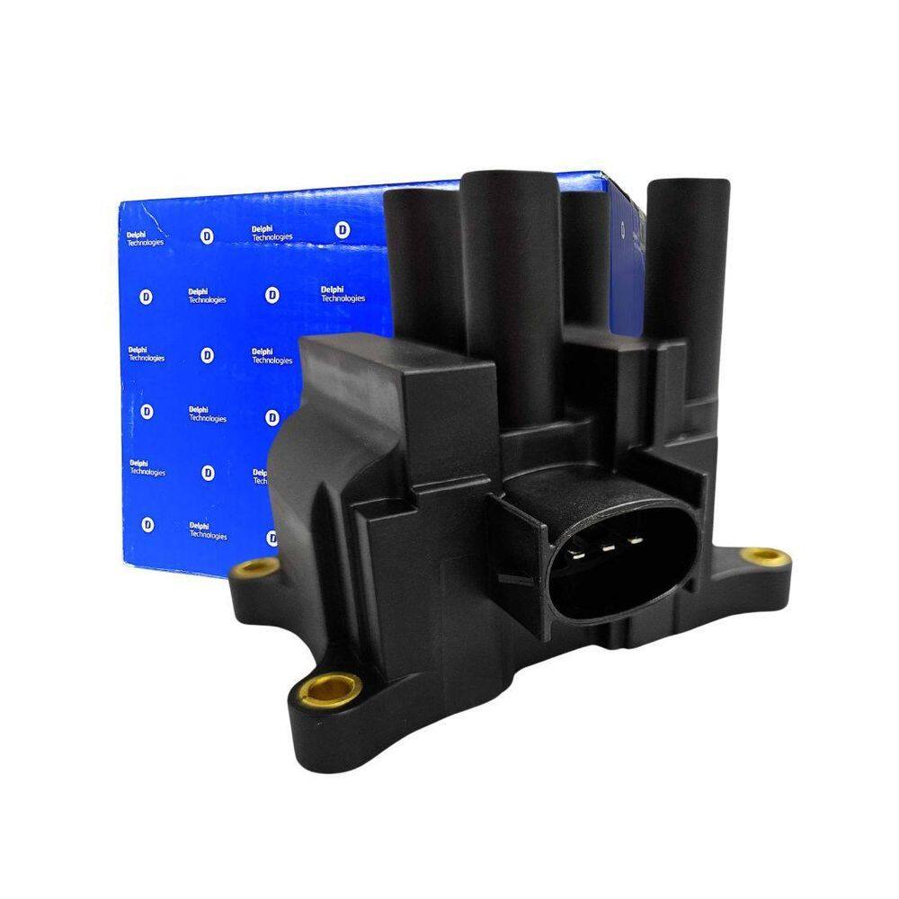 Bobina Ignição Para Ford Fiesta 1.6 1999 A 2010 4 Pinos