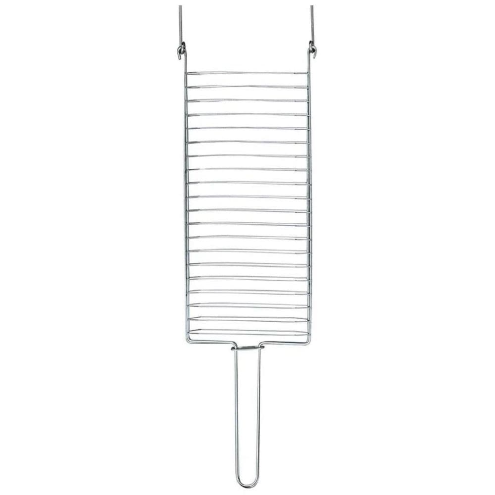 Kit Preparo Churrasco 2Pcs Churrasqueira Grelha Espeto 65Cm