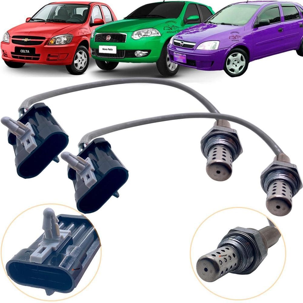 Par Sonda Lambda Prisma Corsa Celta 1.0 Meriva Palio Pré Pós