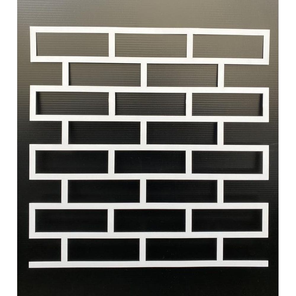 Stencil Gabarito Revestimento Parede Pintura 3D Facil