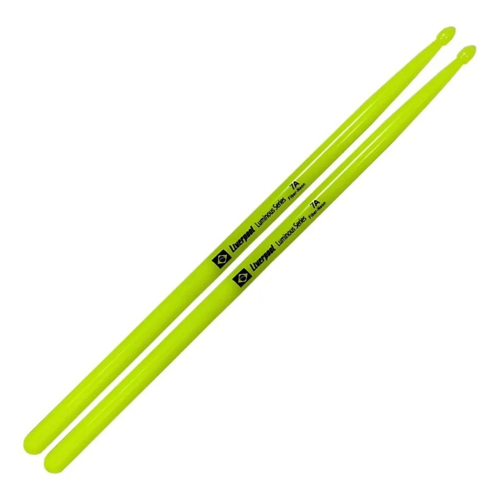 Baqueta Para Bateria Luminous Fiber Neon Verde 7a Liverpool