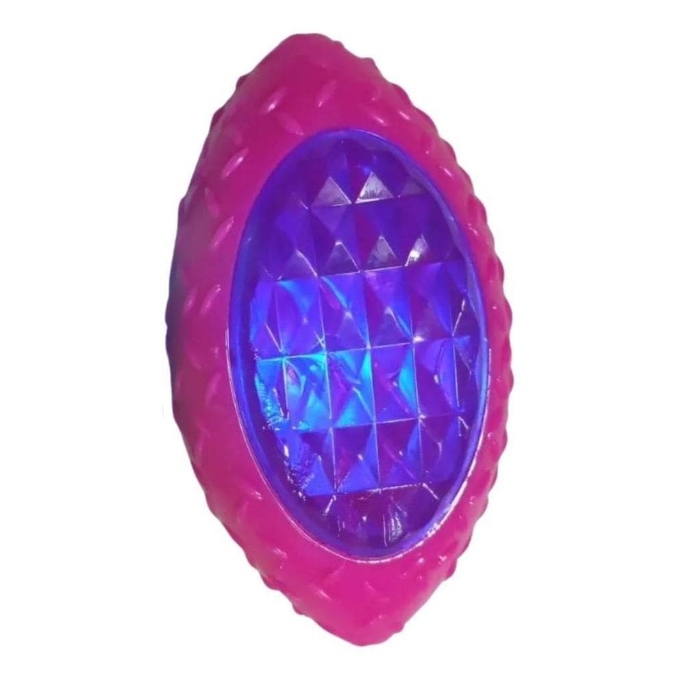 Brinquedo Bola Mordedor Led Para Pet Rosa A3E Imports