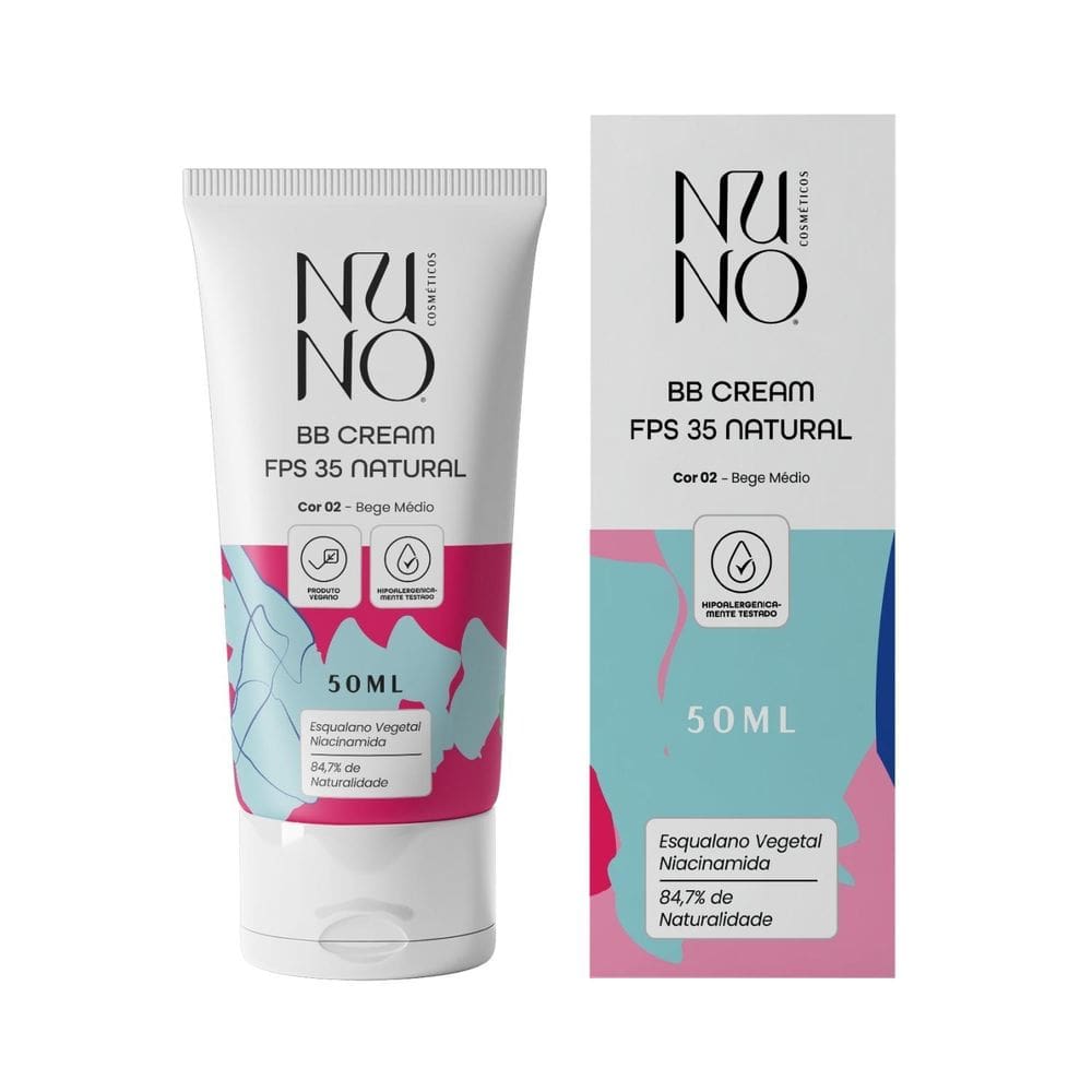 Bb Cream Fps 35 Natural Nuno 50Ml - Bege Médio