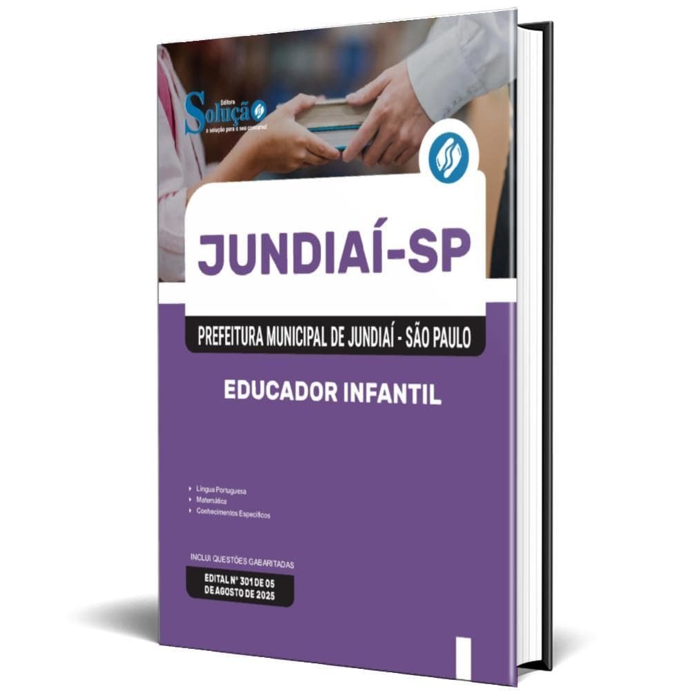 Apostila Prefeitura De Jundiaí Sp 2025 - Educador Infantil