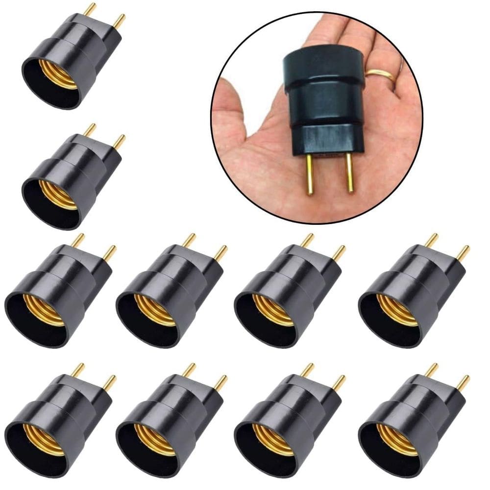 Bocal Soquete Porta Lampada Borne Embutido Base E27 10 Un