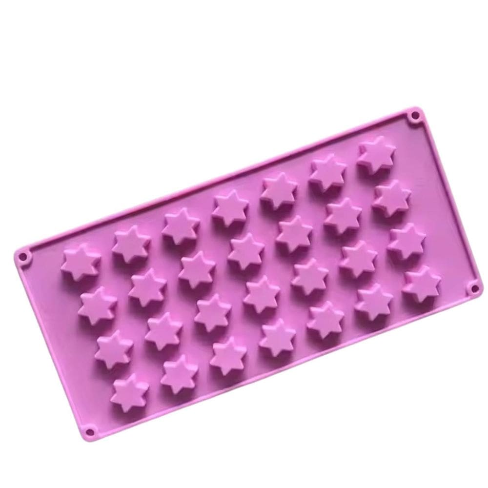 Molde Silicone Estrelas Chocolate Bala Goma Fondant Biscuit