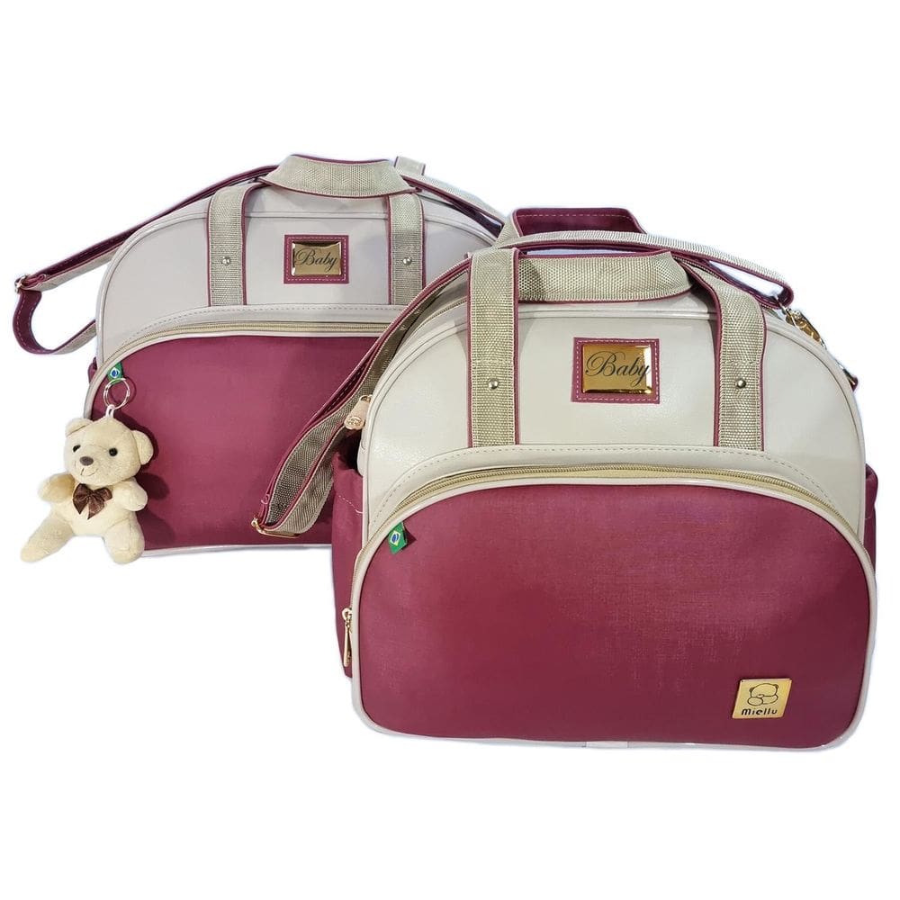 Kit Bolsas Bebe Maternidade New Elegance Enxoval Trocador