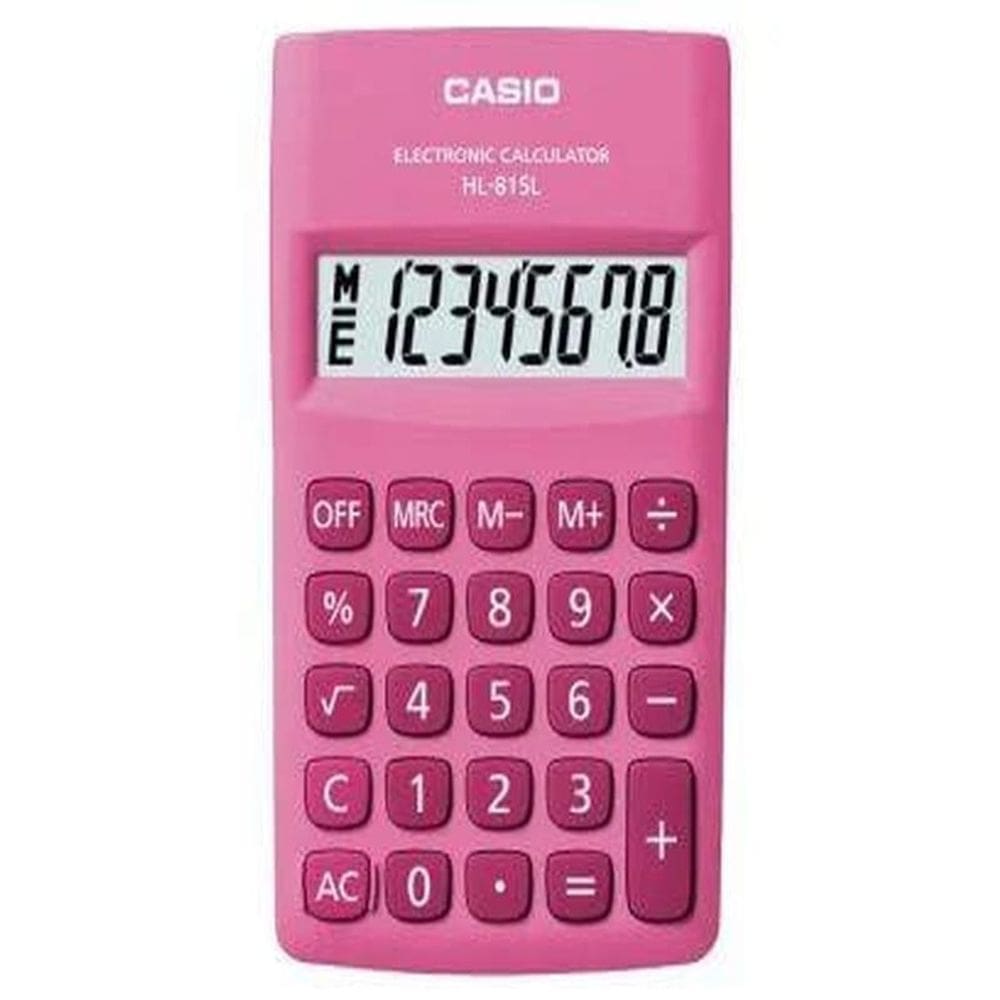 Calculadora De Bolso 8 Digitos Rosa - Hl-815L-Pk-W-Dp