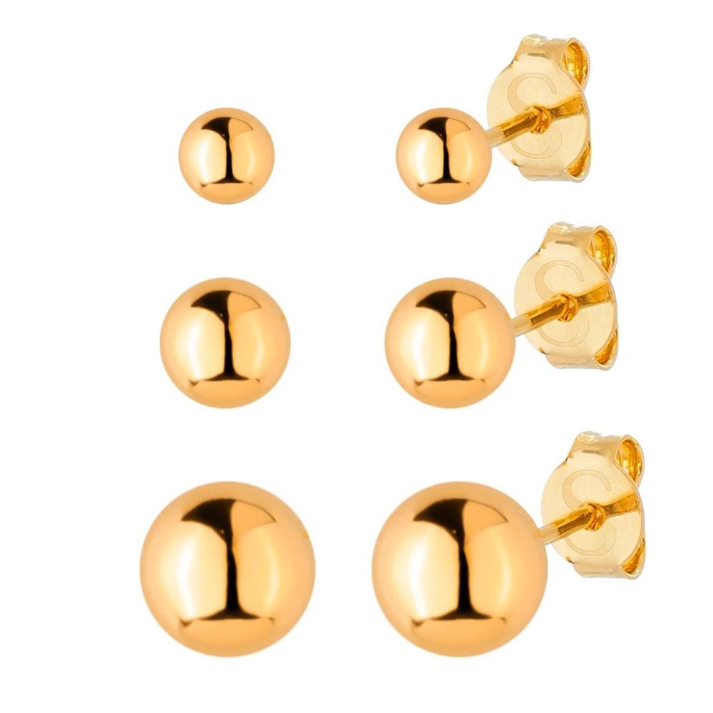 Trio Dourado De Bolinhas