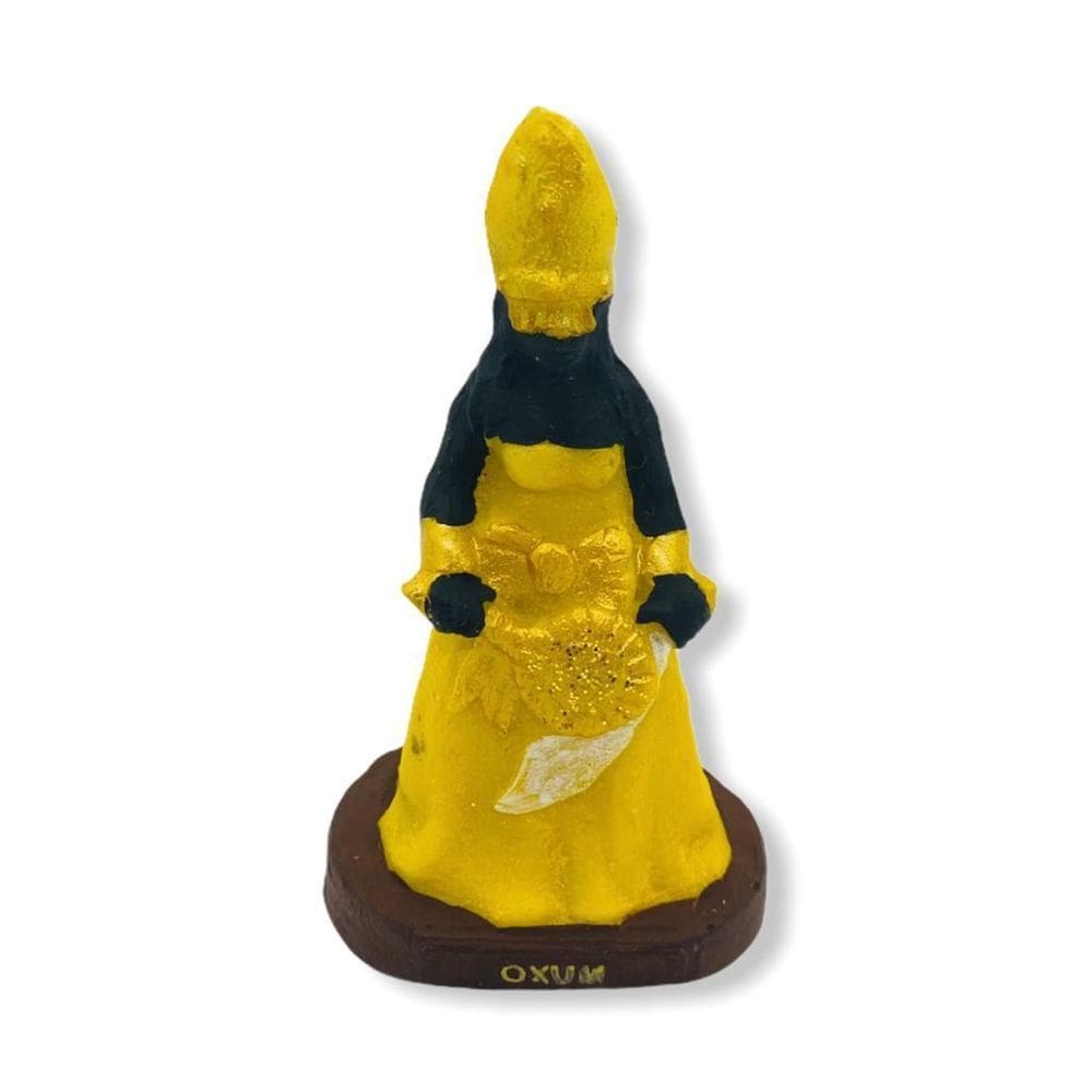 Escultura Oxum Amarela 10 Cm Em Resina