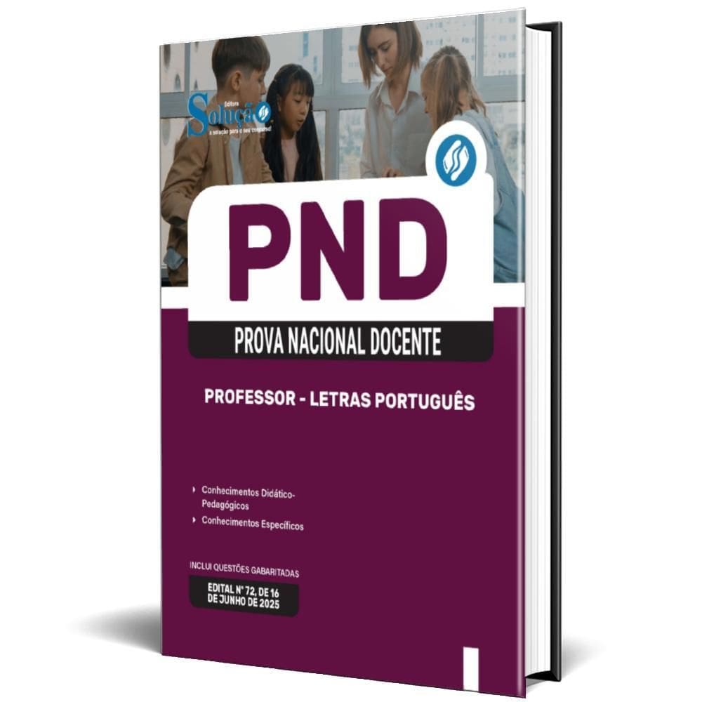 Apostila Pnd Cnu Professores 2025 Professor Letras Português