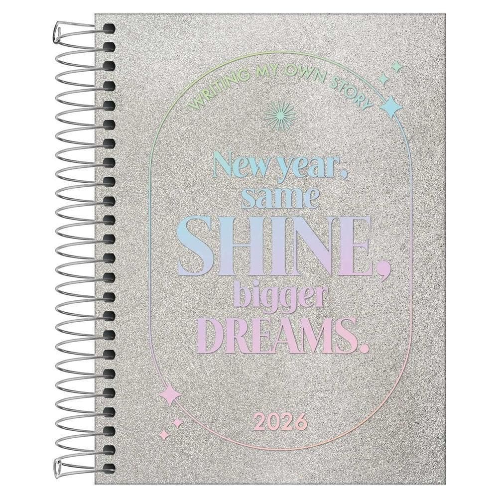 Agenda Diária 2026 Esp M4 Cambridge Shine Prata Tilibra