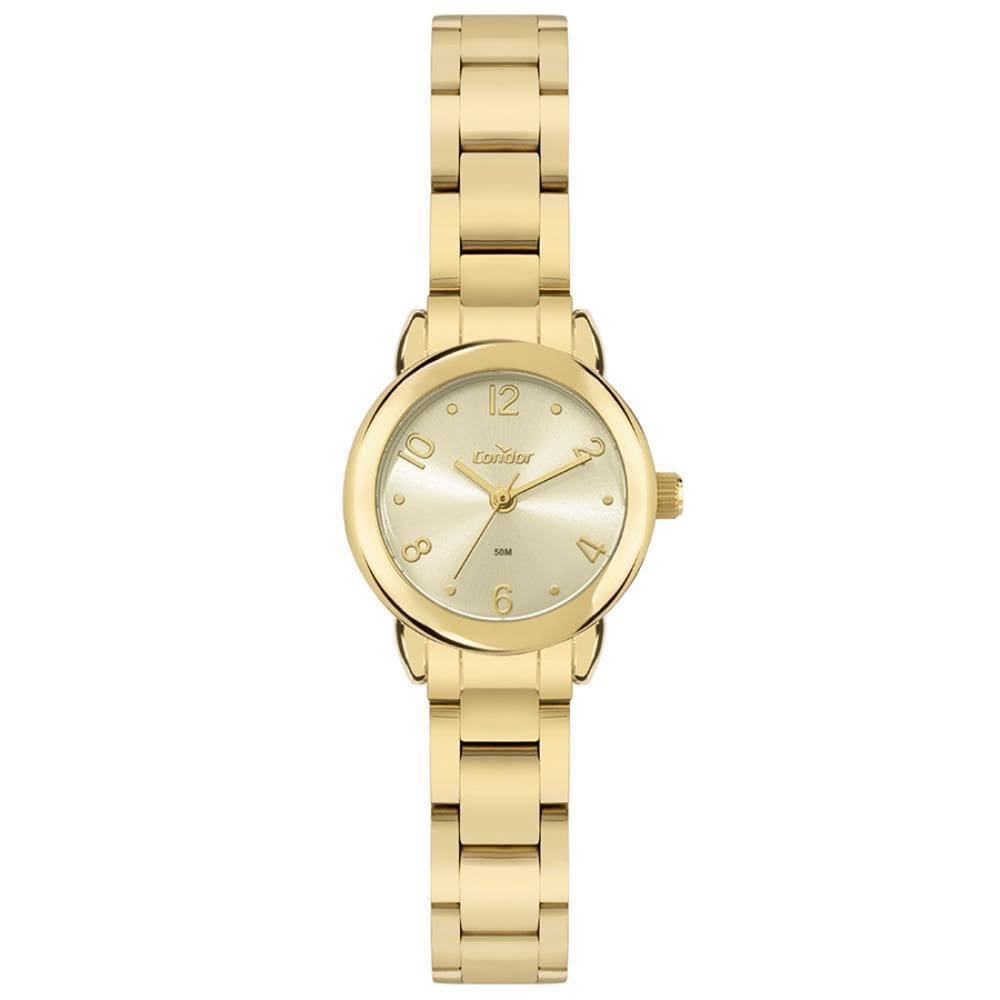 Relógio Condor Feminino Ref: Co2035Nlr/4X Casual Dourado