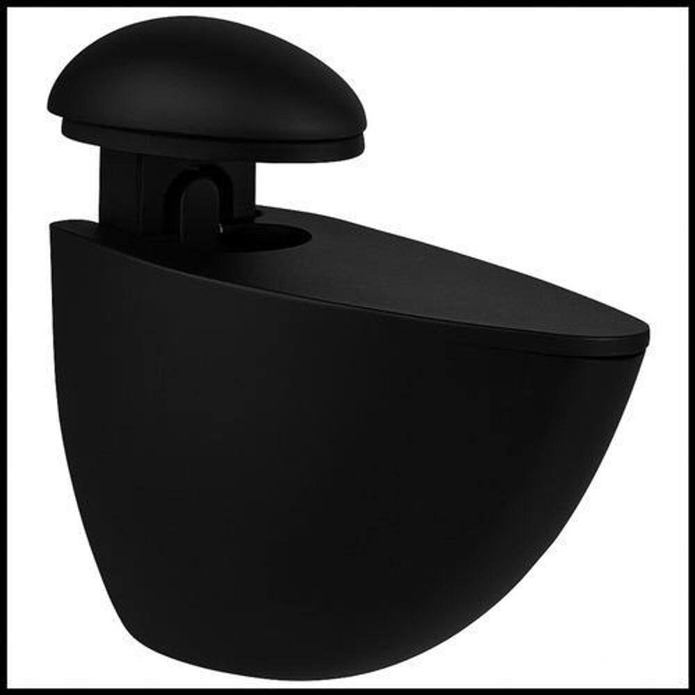 4 Un Suporte Prateleira Tucano Preto Médio Banheiro Parede