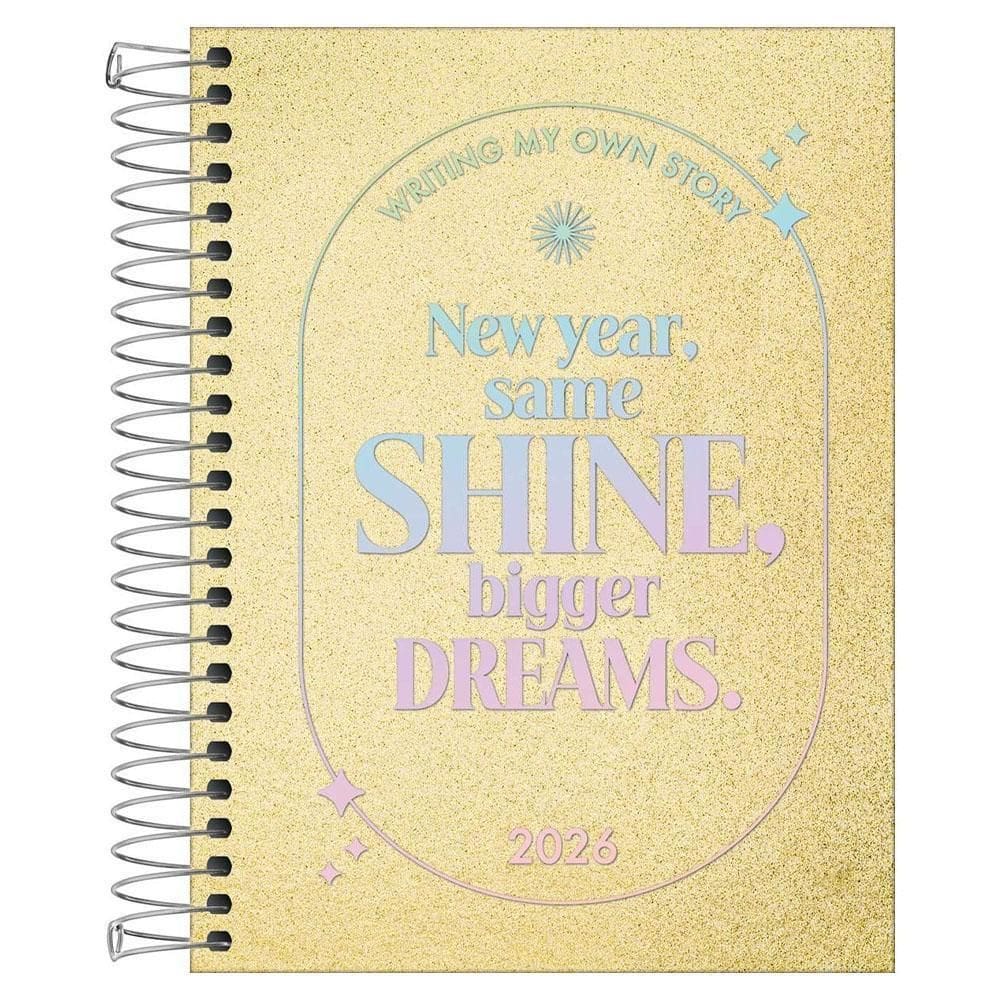 Agenda Diária 2026 Esp M4 Cambridge Shine Dourado Tilibra