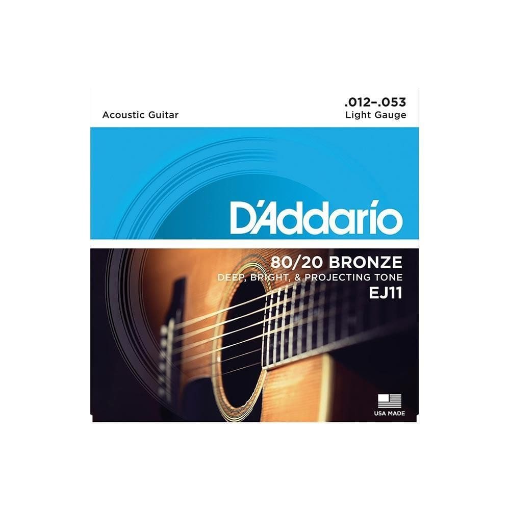 Kit 3 Und. Encordoamento Para Violão D`Addario Ej11 012