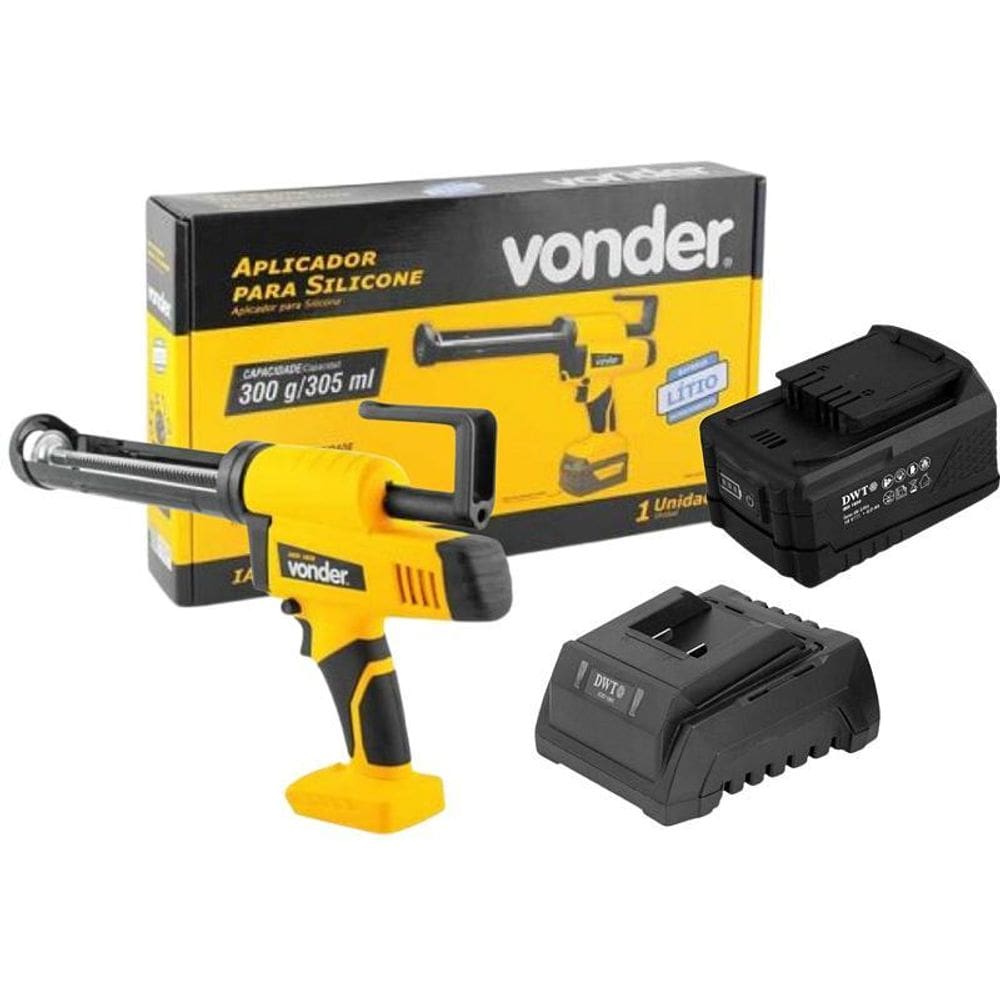 Aplicador Silicone Iasv 1830 Vonder +1 Bateria 2Ah 18V Dwt