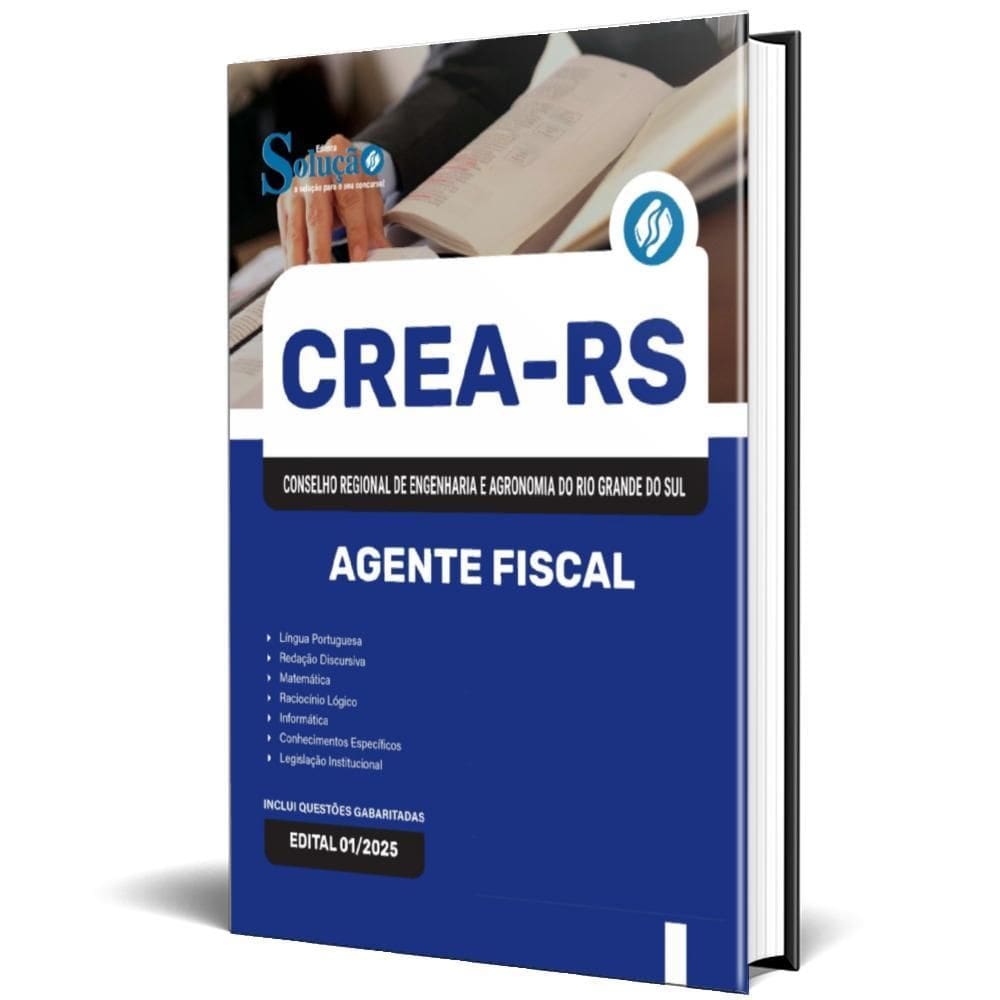 Apostila Concurso Crea Rs 2025 - Agente Fiscal