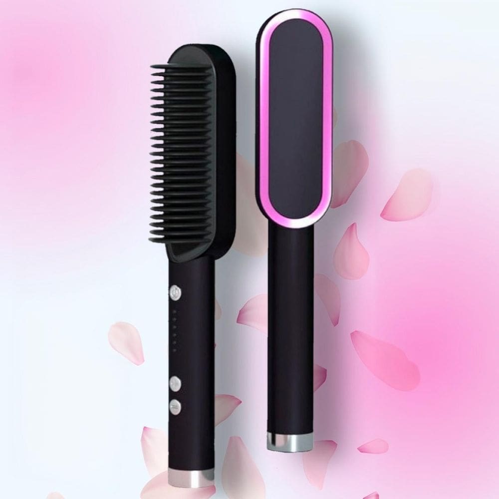 Escova 3 Em 1 Secadora Alisa Cabelo Turbo  Plus