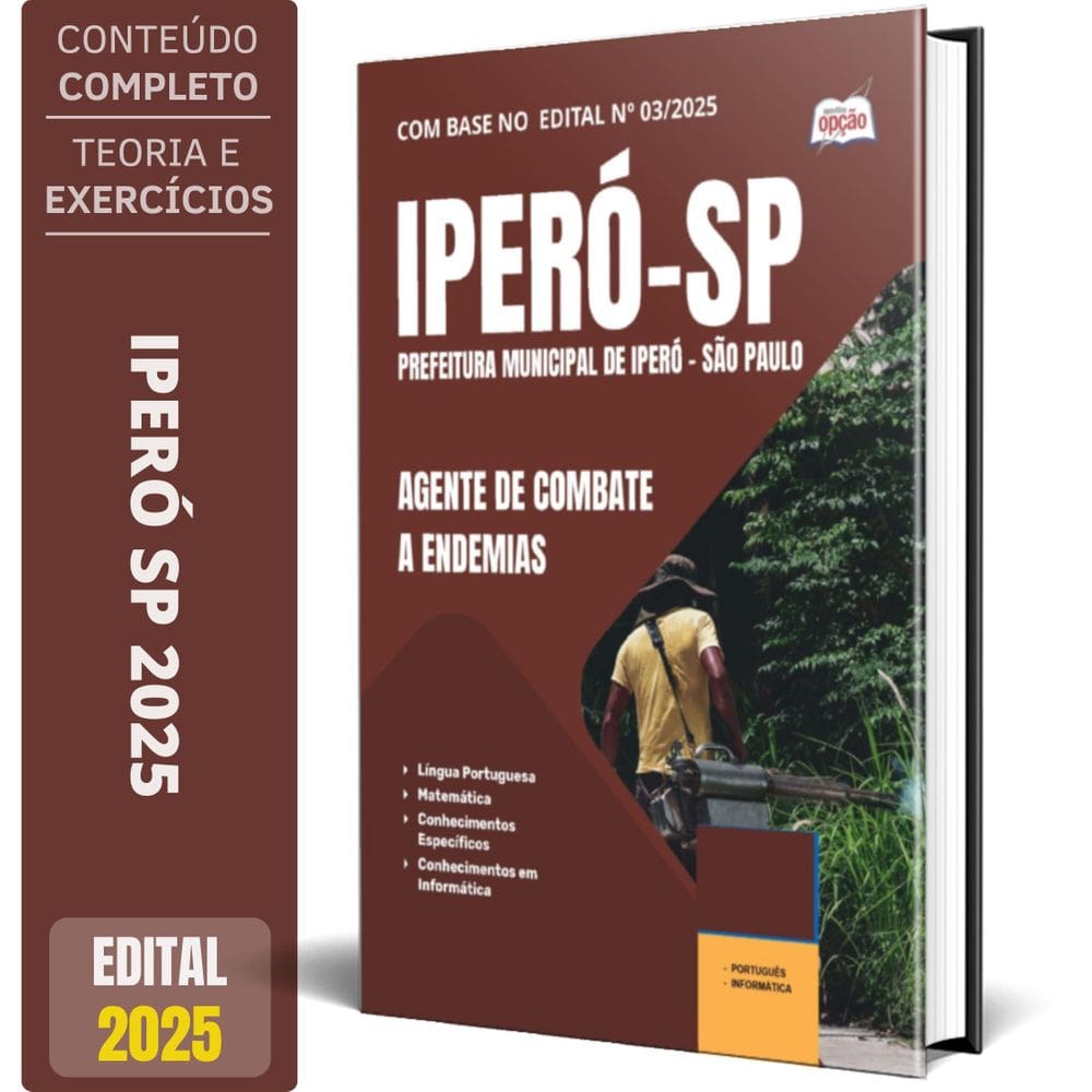Apostila Prefeitura Iperó Sp 2025 Agente Combate A Endemias