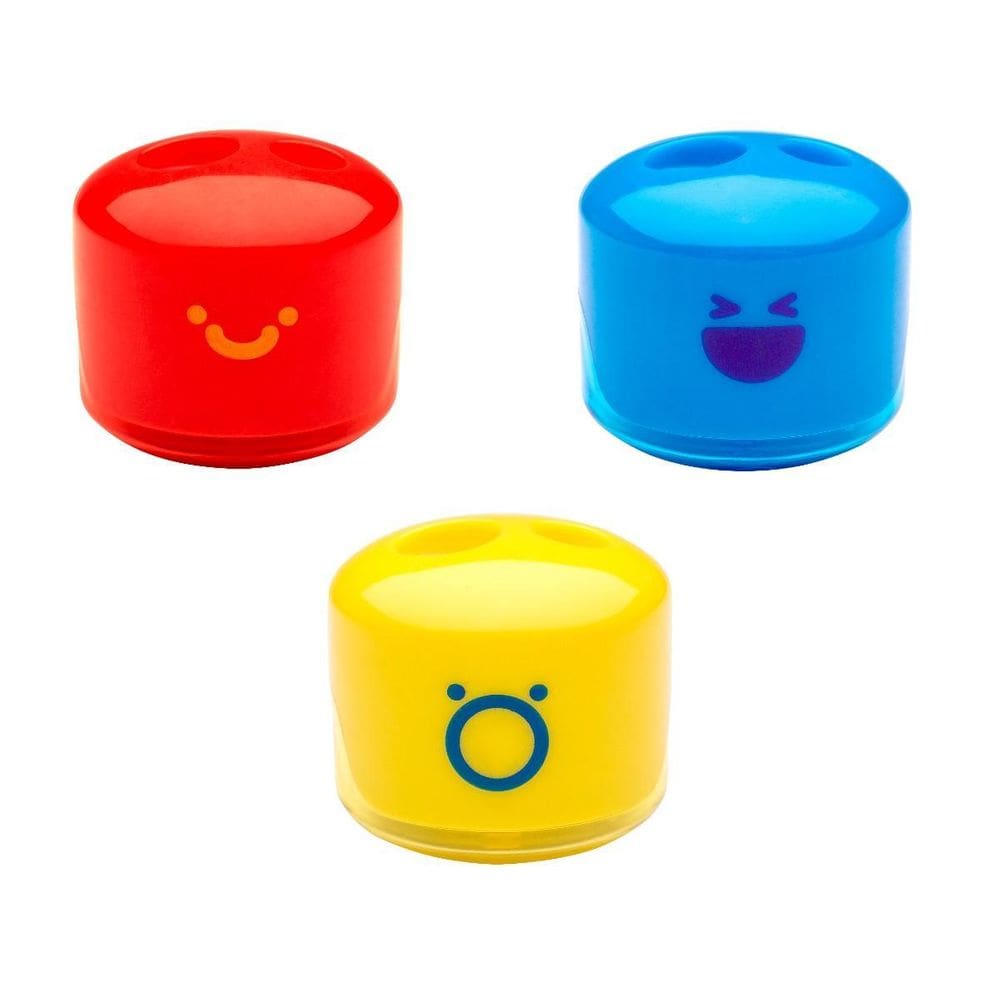 Kit 3 Apontadores Duplo Com Deposito Joy Pote