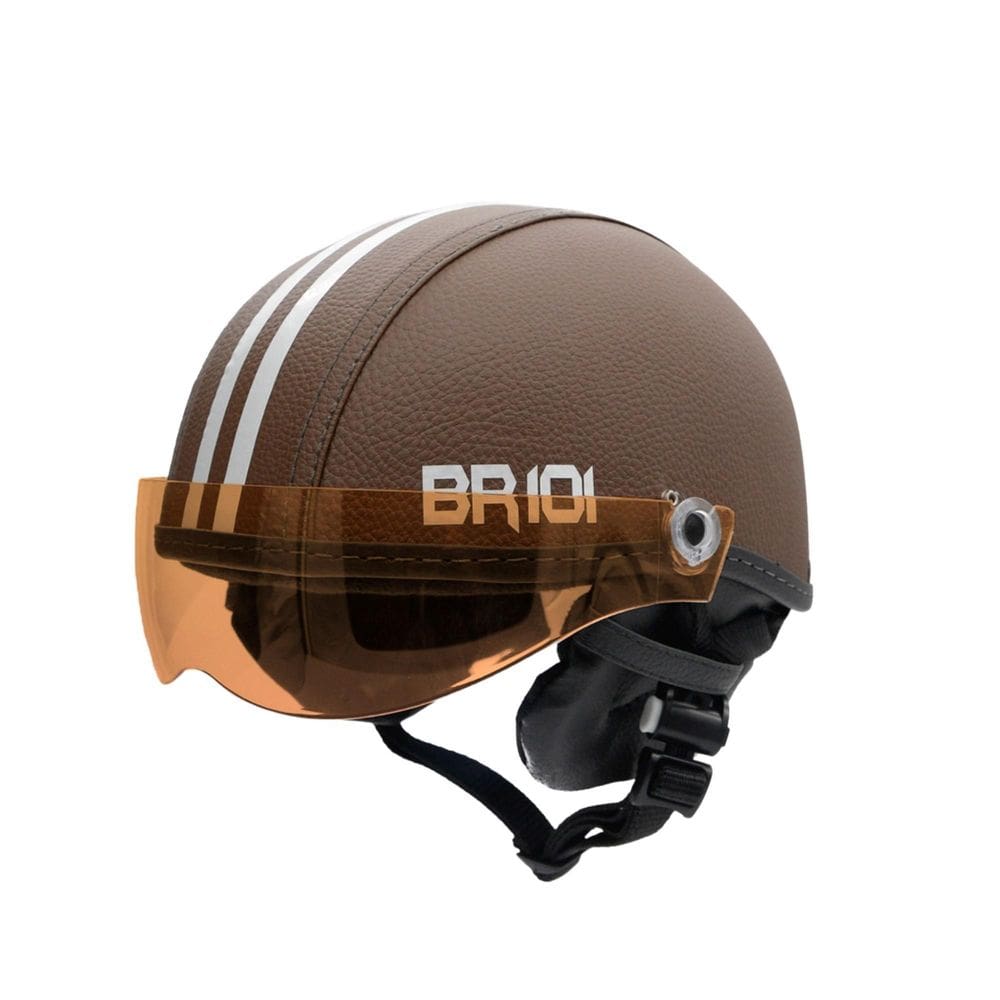 Capacete Bike/Scooter Coquinho Br 101 Marrom Vision Pp