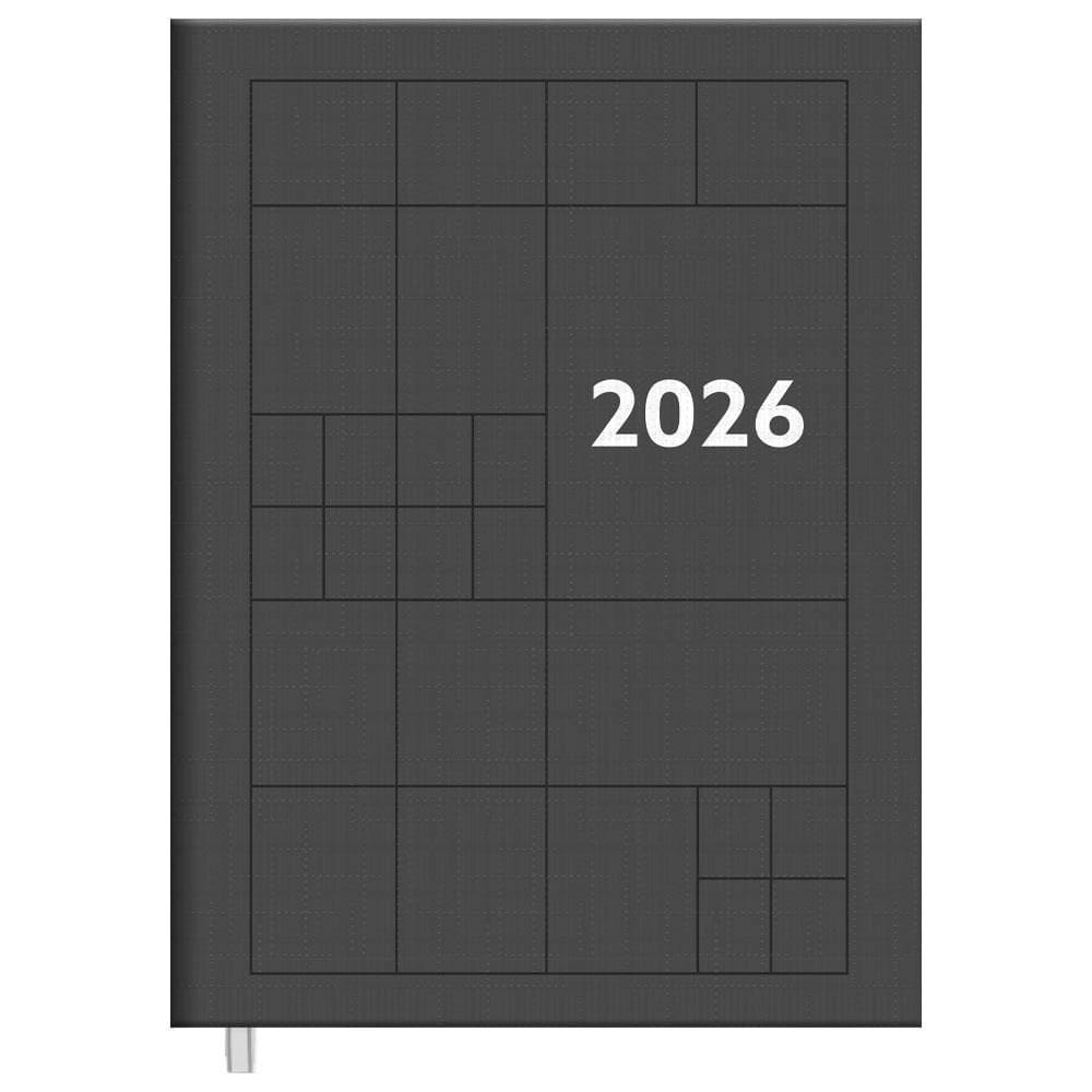 Agenda Diária 2026 Cost 145X205 Compacta Color Cinza Foroni
