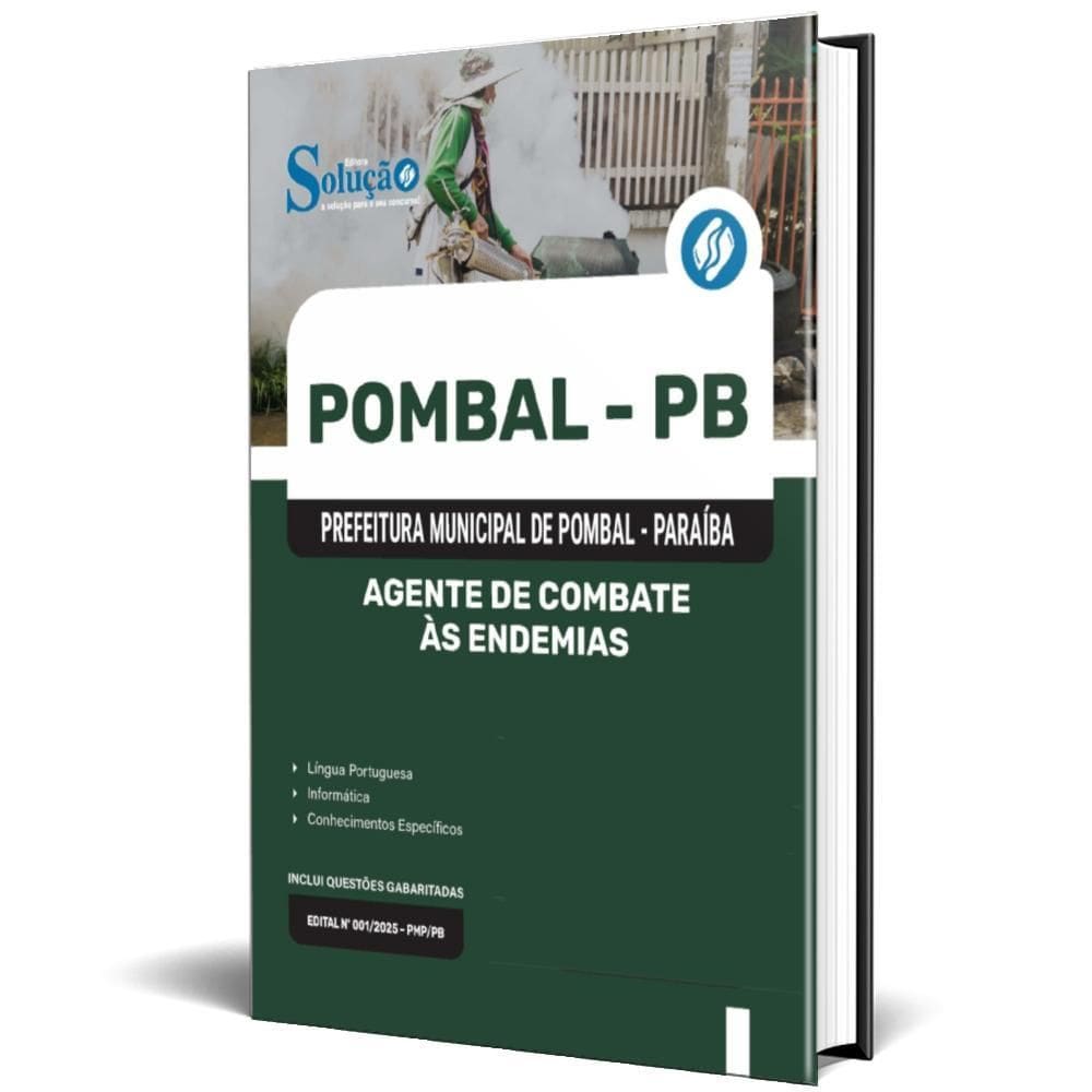 Apostila Prefeitura Pombal Pb 2025 Agente Combate Às