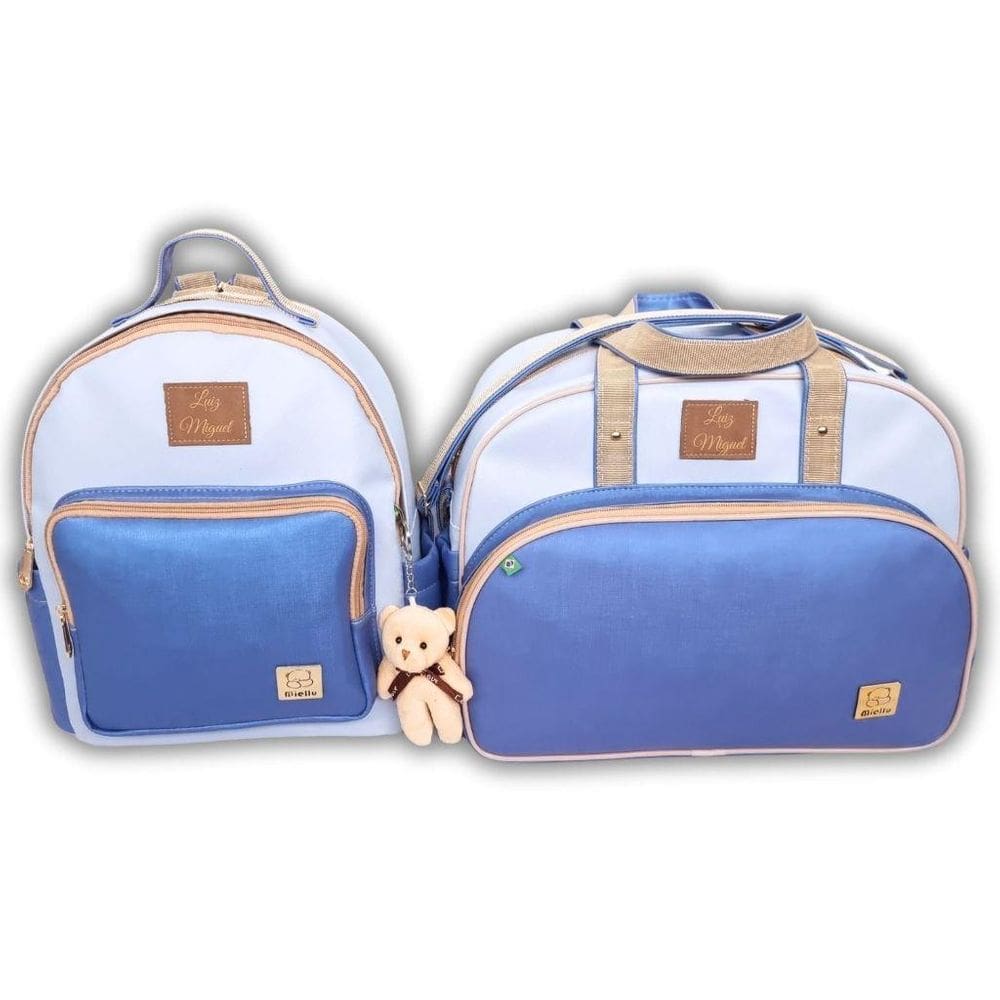 Kit Candy Bolsa Grande Maternidade Bebe + Mochila E Trocador