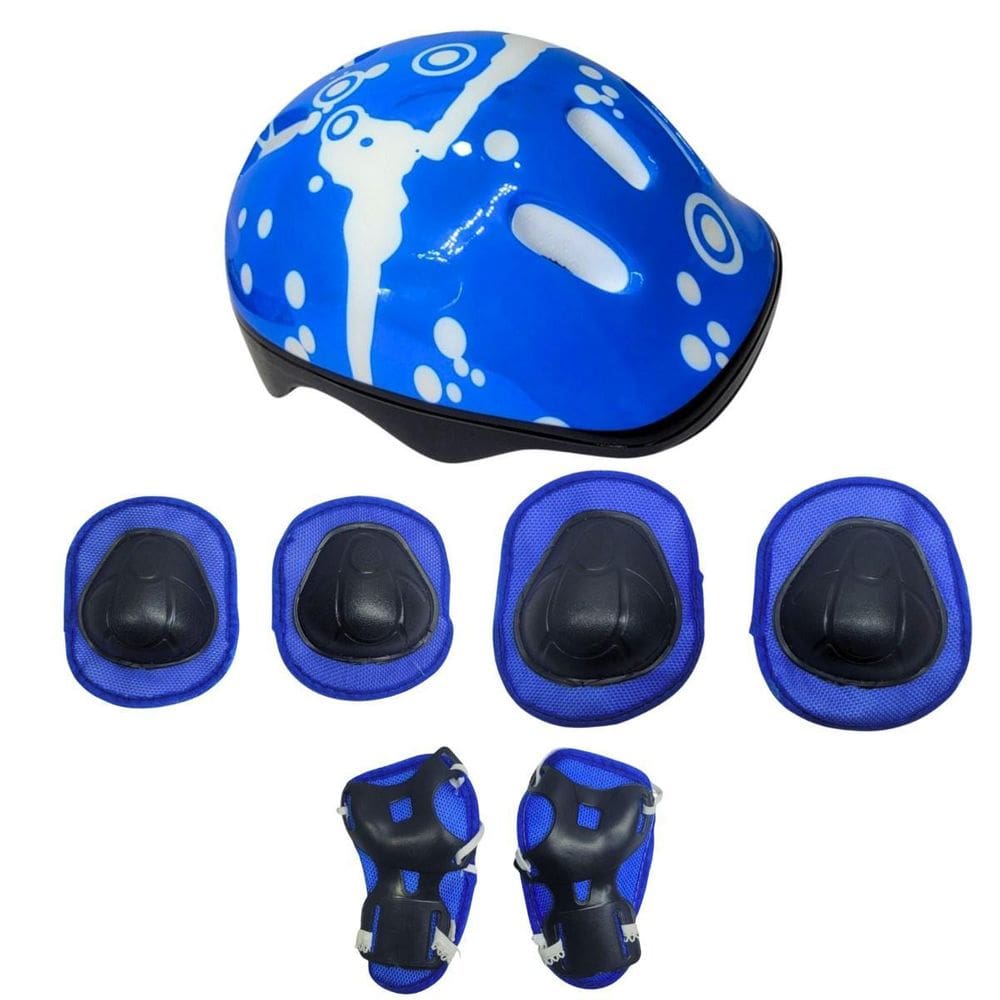 Kit De Proteção Infantil Círculo Azul 7 Peças